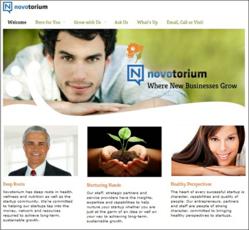 Novotorium's new website.